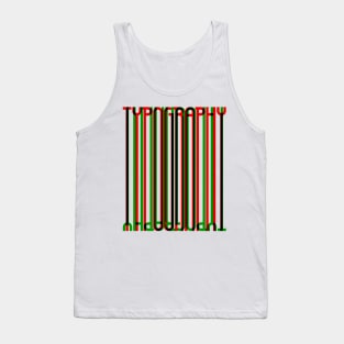 Tall Typography (Red Green Black) Tank Top